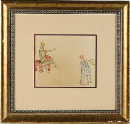 Стеллецкий Дмитрий Семенович. Танец под гусли. Иллюстрация 